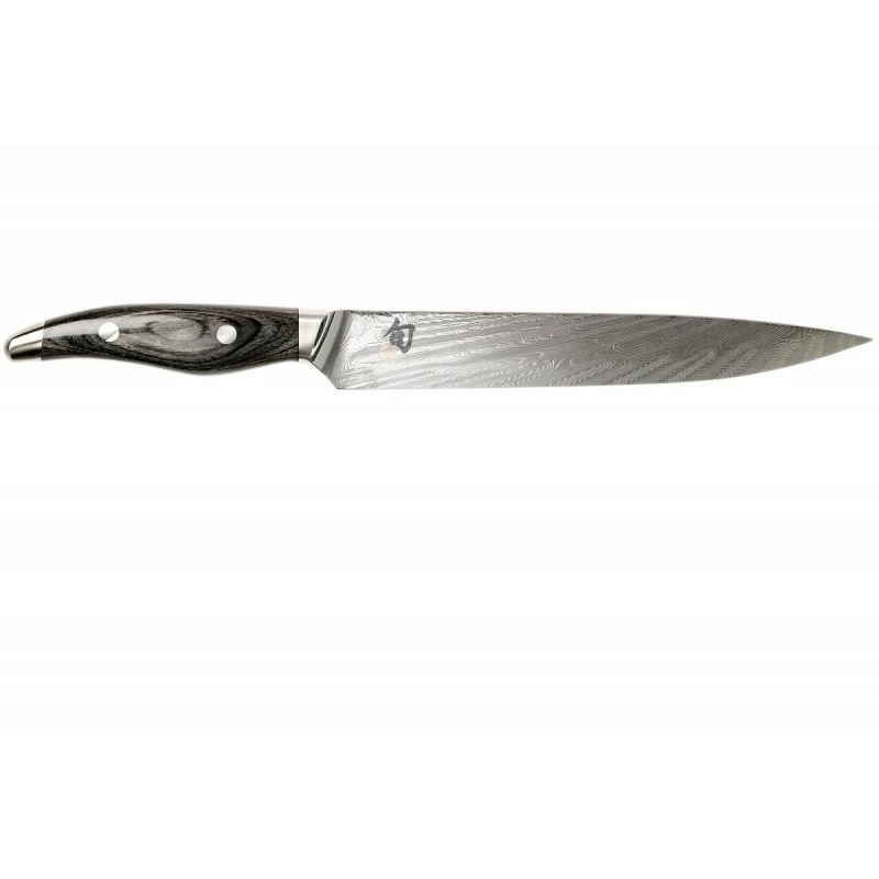 Couteau A Trancher Japonais KAI Shun Nagare - Damas 23cm 3 Couteau A Trancher Japonais KAI Shun Nagare - Damas 23cm