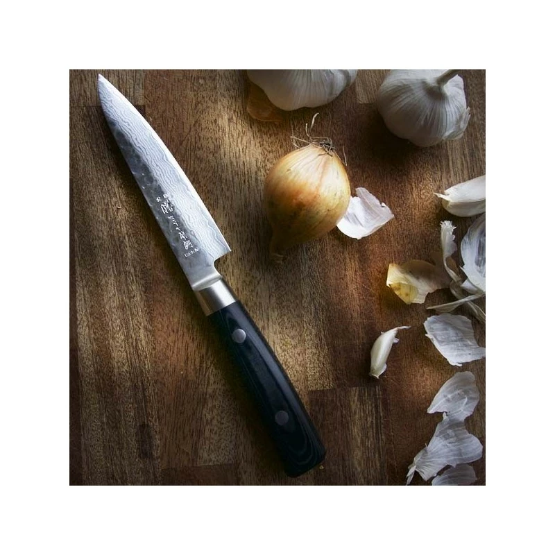 Couteau Office Japonais Yaxell Zen - Damas VG10 12cm 4 Couteau Office Japonais Yaxell Zen - Damas VG10 12cm – Image 2