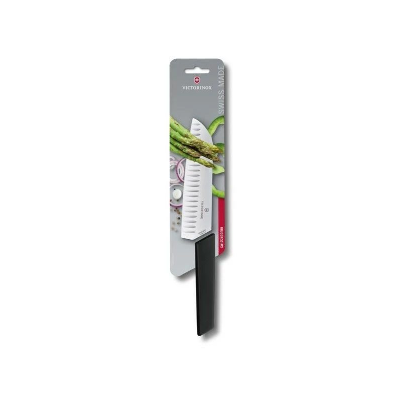 Couteau Santoku Victorinox Swiss Modern - Alvéolée 17cm 7 Couteau Santoku Victorinox Swiss Modern - Alvéolée 17cm – Image 5