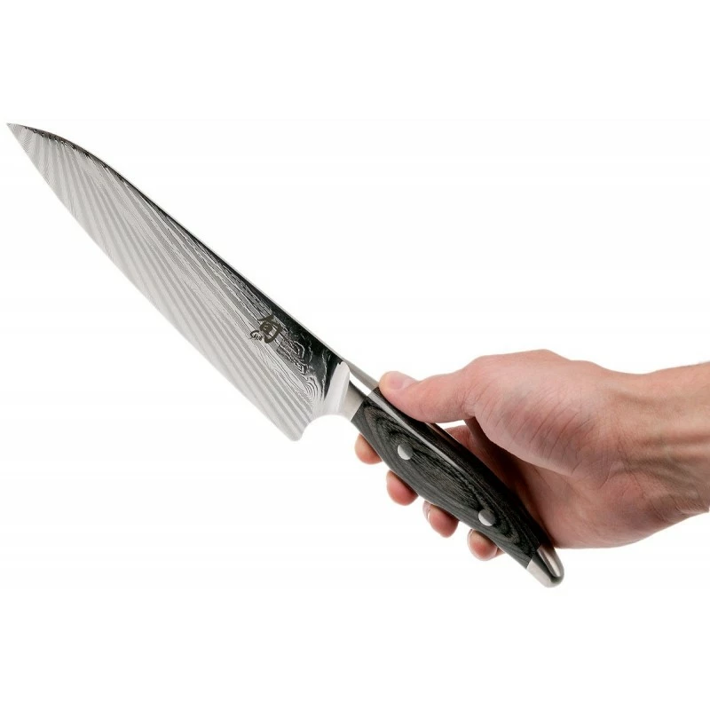 Couteau Chef Japonais KAI Shun Nagare - Damas 20cm 6 Couteau Chef Japonais KAI Shun Nagare - Damas 20cm – Image 4