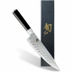 Couteau De Chef Japonais KAI Shun Damas - Lame Alvelolee 20cm -VOS-COUTEAUX Soldes couteau de chef japonais kai shun damas lame alvelolee 20cm 5