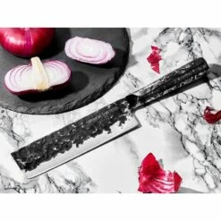 Couteau Nakiri Damas Samura METEORA - 17.3cm -VOS-COUTEAUX Soldes couteau nakiri damas samura meteora 173cm 3