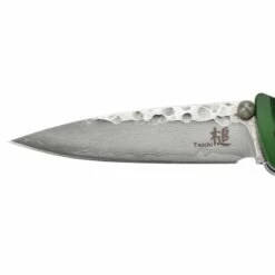 Couteau Pliant Damas Mcusta FUSION Vert 8.4cm -VOS-COUTEAUX Soldes couteau pliant damas mcusta fusion vert 84cm 2