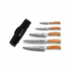 Mallette 5 Couteaux Japonais Wusaki Damas VG10