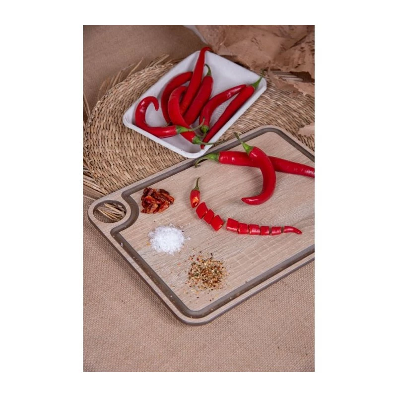 Planche A Découper En Bois 33 X 23 Cm - Arcos 5 Planche A Découper En Bois 33 X 23 Cm - Arcos – Image 3